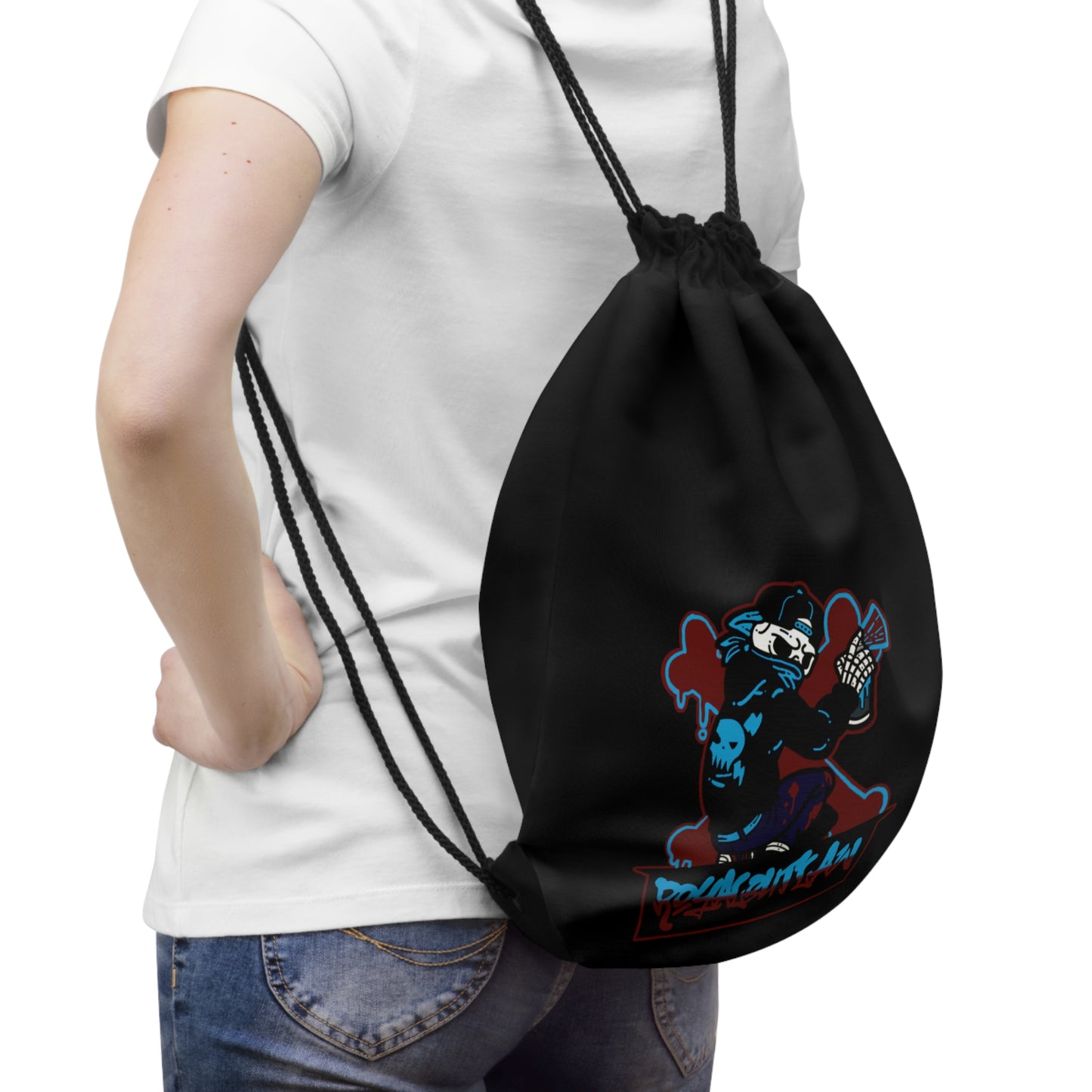 Street Reaper Drawstring Bag